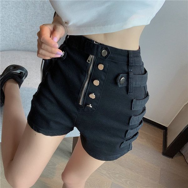 jean shorts for women slim high elastic denim shorts women high waist black ripped jean with button korean, White;black
jean shorts for women slim high elastic denim shorts women high waist black ripped jean with button korean, White;black
