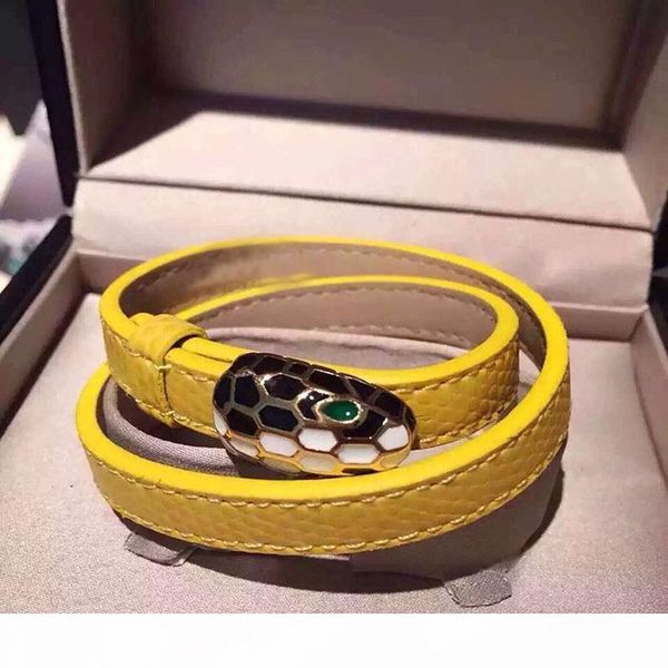 luxury designer jewelry women bracelets classic titanium steel fashion double circle color pu snake head drop oil7e3c#, Black
luxury designer jewelry women bracelets classic titanium steel fashion double circle color pu snake head drop oil7e3c#, Black