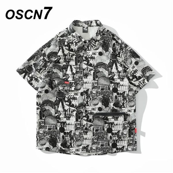 oscn7 casual printed short sleeve shirt men street 2020 cargo beach oversize women fashion harujuku shirts for men 3227, White;black
oscn7 casual printed short sleeve shirt men street 2020 cargo beach oversize women fashion harujuku shirts for men 3227, White;black