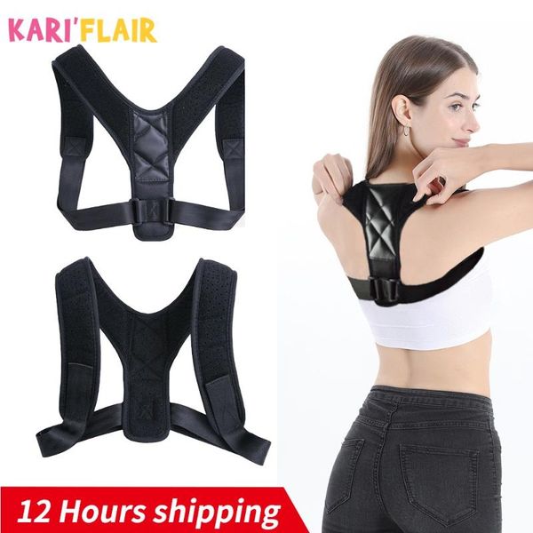 braces supports belt adjustable back posture corrector clavicle spine back shoulder lumbar brace support belt posture correction, Black;blue
braces supports belt adjustable back posture corrector clavicle spine back shoulder lumbar brace support belt posture correction, Black;blue