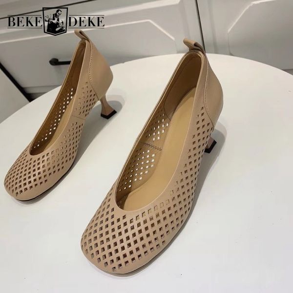 elegant ladies slip on sheepskin genuine leather sandals med heels hollow out breathable office women summer sandals loafers, Black
elegant ladies slip on sheepskin genuine leather sandals med heels hollow out breathable office women summer sandals loafers, Black