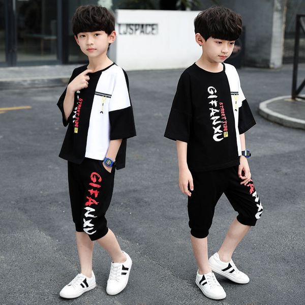 wear boys' summer suit 2019 new medium and large korean style boys' korean style two-piece children's children's fashion
wear boys' summer suit 2019 new medium and large korean style boys' korean style two-piece children's children's fashion
