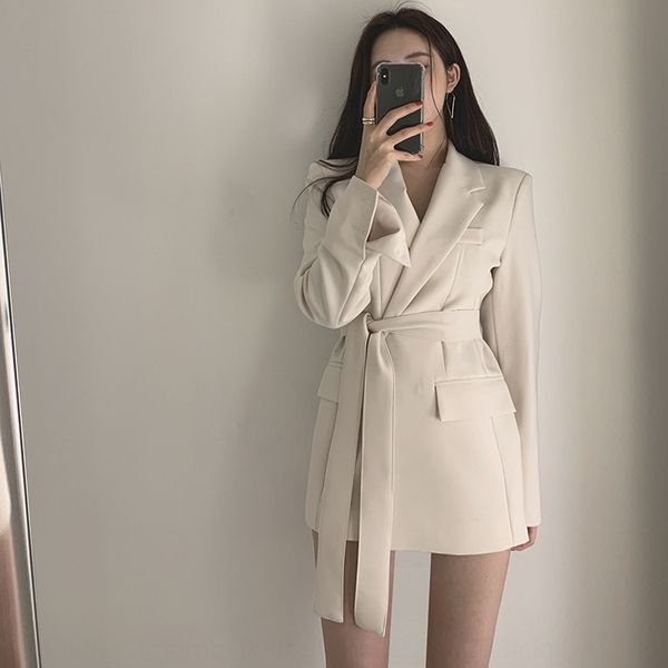 9gdba korean style new women's clothing 2019 autumn belt casual temperament suit korean style new women's clothing 2019 autumn coa, White;black
9gdba korean style new women's clothing 2019 autumn belt casual temperament suit korean style new women's clothing 2019 autumn coa, White;black