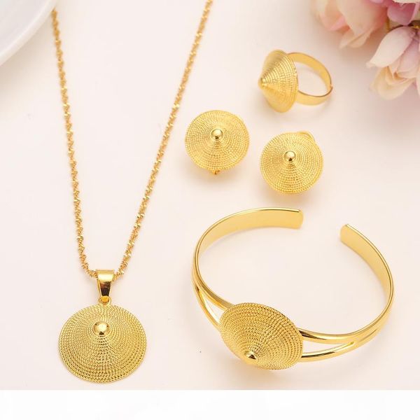 necklace pendants earrings ring bangle set 9k solid fine gold gf eretrian african abyssinia ancient hat jewelry set, Black
necklace pendants earrings ring bangle set 9k solid fine gold gf eretrian african abyssinia ancient hat jewelry set, Black