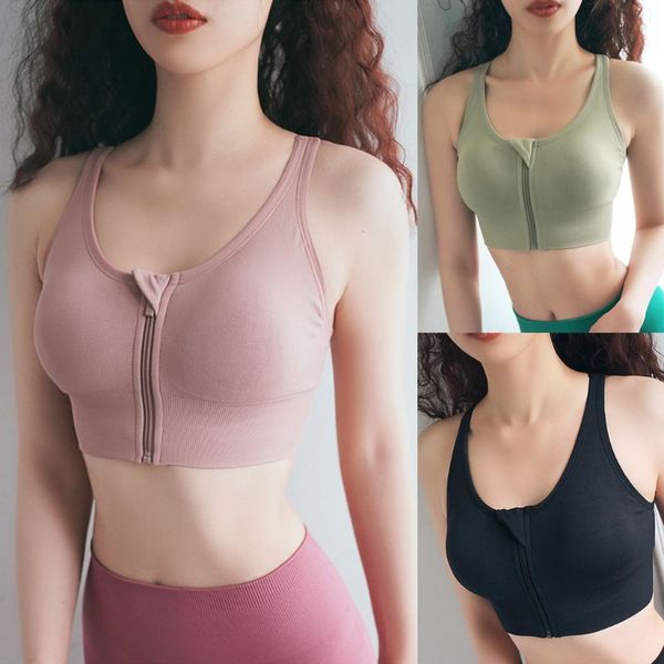 women yoga sports push up bra zipper front letters cross strappy backless workout bralette running fitness gym crop top, White;black
women yoga sports push up bra zipper front letters cross strappy backless workout bralette running fitness gym crop top, White;black