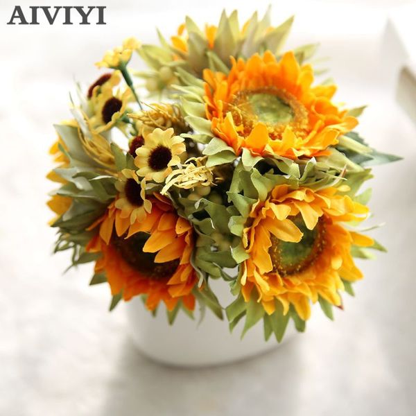 foreign trade excellent product 1 bunch artificial flower fake sunflower silk real touch daisy flower party wedding flowers desk
foreign trade excellent product 1 bunch artificial flower fake sunflower silk real touch daisy flower party wedding flowers desk