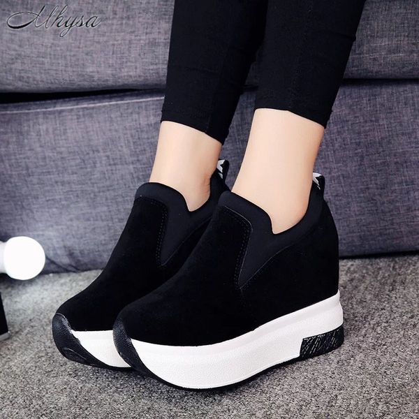 2020 spring autumn new women's inner height increase casual shoes wedge heel fashion sneakers thick bottom muffin women d1526, Black
2020 spring autumn new women's inner height increase casual shoes wedge heel fashion sneakers thick bottom muffin women d1526, Black