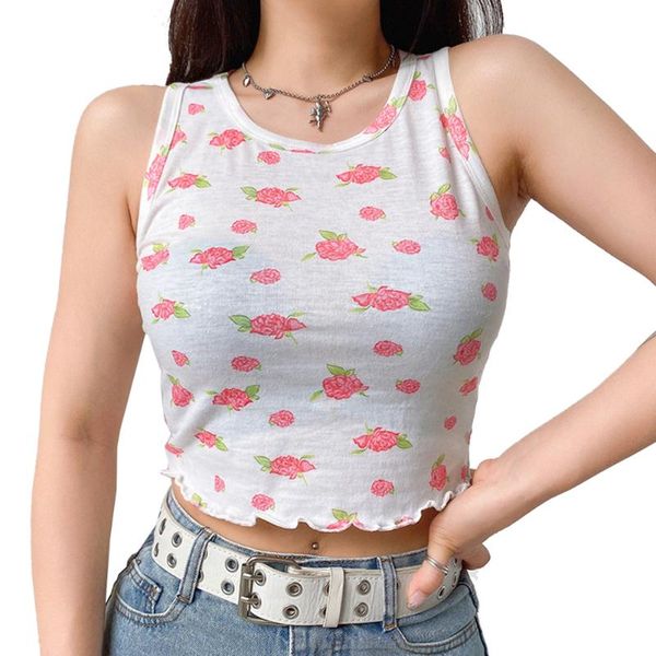 casual sleeveless short party yoga summer floral print skinny tank ladies cute elegant frills white vest streetwear, White;red
casual sleeveless short party yoga summer floral print skinny tank ladies cute elegant frills white vest streetwear, White;red