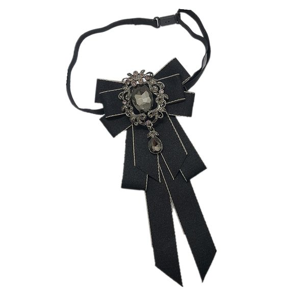 new casual male female 2020 women retro british college style bow tie collar flower shirt accessories, Black;gray
new casual male female 2020 women retro british college style bow tie collar flower shirt accessories, Black;gray