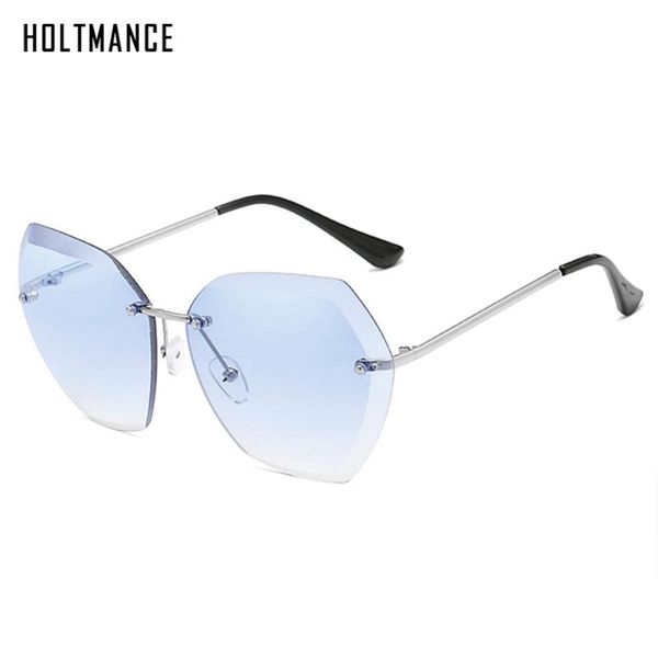 new trendy big rimless sunglasses women fashion cut no frame sun glasses metal polygon shades octagon eyewear uv400, White;black
new trendy big rimless sunglasses women fashion cut no frame sun glasses metal polygon shades octagon eyewear uv400, White;black