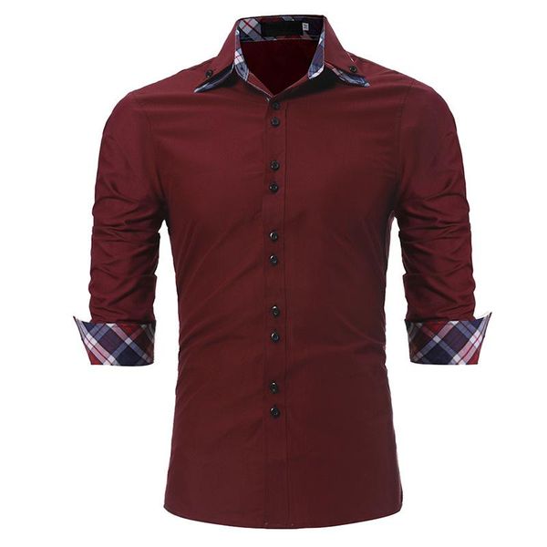 2019 new arrival male social shirt long sleeve slim fit dress shirt business men office cloth fashionable plus size 3xl, White;black 
2019 new arrival male social shirt long sleeve slim fit dress shirt business men office cloth fashionable plus size 3xl, White;black