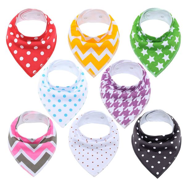 cotton baby bibs waterproof burp cloths absorbent bandana dribble bib with adjustable snaps saliva towel 8 pack perfect gifts y200710
cotton baby bibs waterproof burp cloths absorbent bandana dribble bib with adjustable snaps saliva towel 8 pack perfect gifts y200710