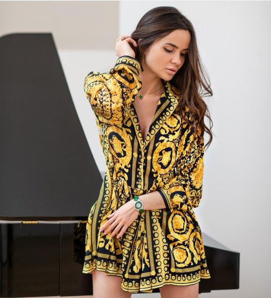 new popular women shirt dress fashion vintage print ladies robe femme summer woman dress, Black;gray
new popular women shirt dress fashion vintage print ladies robe femme summer woman dress, Black;gray