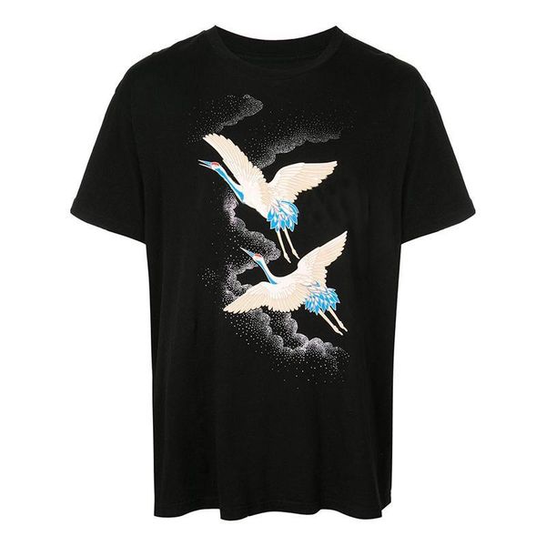 fashionable menswear designer t-shirt summer crane print t-shirt hip-hop men and women t-shirt, White;black
fashionable menswear designer t-shirt summer crane print t-shirt hip-hop men and women t-shirt, White;black