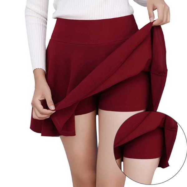 women fake 2 pieces skirt summer skirt version short skater fashion female mini skirt women clothing bottoms plus size, Black
women fake 2 pieces skirt summer skirt version short skater fashion female mini skirt women clothing bottoms plus size, Black