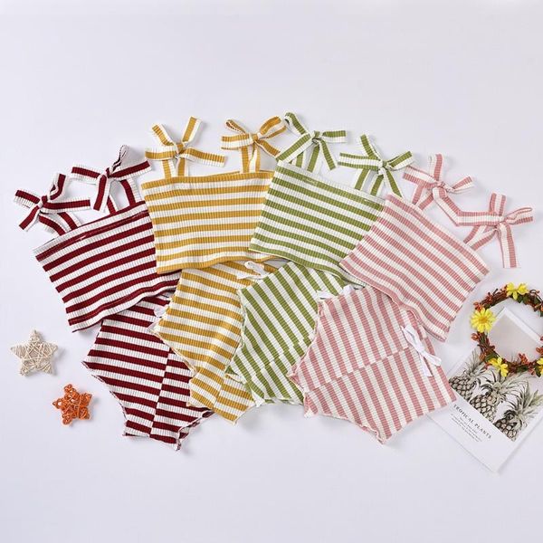 bunvel 0-2t baby girl summer clothing sets baby girls clothes striped sleeveless crop +triangle shorts pp pants 2pcs clothes, White
bunvel 0-2t baby girl summer clothing sets baby girls clothes striped sleeveless crop +triangle shorts pp pants 2pcs clothes, White