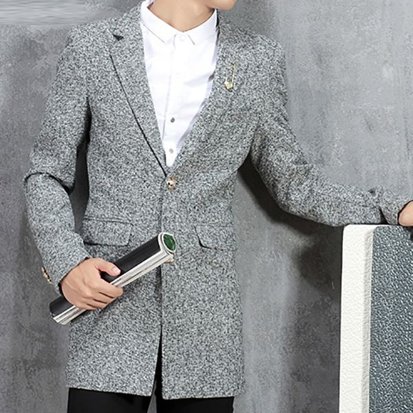 classic black men's blazer autumn/summer linen business male long coats fashion grey men's jacket english style blazers for men, White;black
classic black men's blazer autumn/summer linen business male long coats fashion grey men's jacket english style blazers for men, White;black