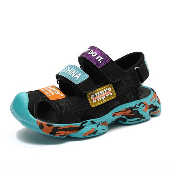 racdc sandals boy sandals tong xie shoes 2020 new handsome baby boy's children's shoes soft bottom baotou medium and large childre, Black;red
racdc sandals boy sandals tong xie shoes 2020 new handsome baby boy's children's shoes soft bottom baotou medium and large childre, Black;red