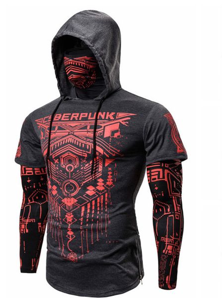 e-baihui 2021 fitness men's fake two-piece t-shirt cyberpunk ninja suit hooded long-sleeved t-shirt mask riding 1815-g13, White;black
e-baihui 2021 fitness men's fake two-piece t-shirt cyberpunk ninja suit hooded long-sleeved t-shirt mask riding 1815-g13, White;black