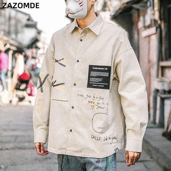 zazomde new shirts men autumn men fashion harajuku long sleeve shirts streetwear loose male trendy brand casual, White;black
zazomde new shirts men autumn men fashion harajuku long sleeve shirts streetwear loose male trendy brand casual, White;black