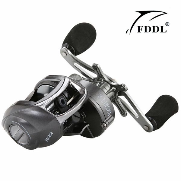 8kg/17.6lb dual brake system fishing reel 12+1 ball bearings 8.1:1 perfect high speed gear ratio baitcasting reel pesca
8kg/17.6lb dual brake system fishing reel 12+1 ball bearings 8.1:1 perfect high speed gear ratio baitcasting reel pesca