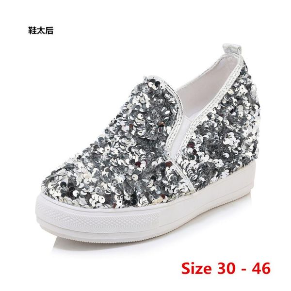 women flat platform shoes winter and summer loafers wedges high heels woman casual shoes for women small big size 30 - 46, Black
women flat platform shoes winter and summer loafers wedges high heels woman casual shoes for women small big size 30 - 46, Black