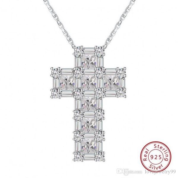 handmade big cross pendants diamond real 925 sterling silver wedding pendant with necklace for women party jewelry
handmade big cross pendants diamond real 925 sterling silver wedding pendant with necklace for women party jewelry