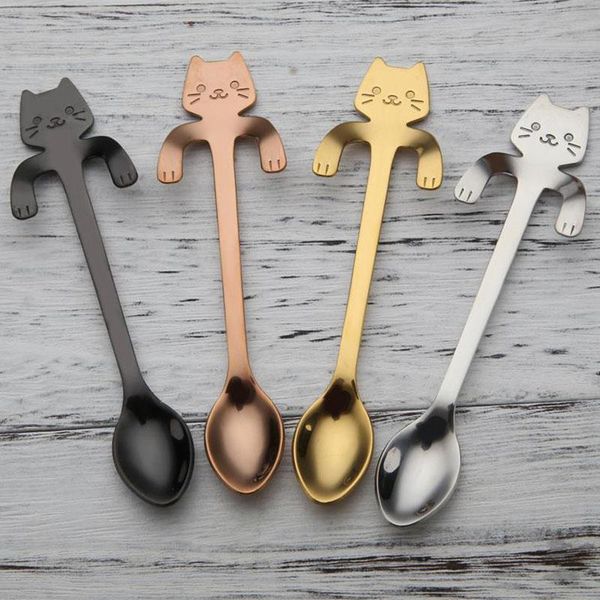 cute cat чайными ложками нержавеющая сталь мультфильм ложками творческий мороженое десерт длинной ручкой coffeetea ложка посуда цвета
cute cat чайными ложками нержавеющая сталь мультфильм ложками творческий мороженое десерт длинной ручкой coffeetea ложка посуда цвета