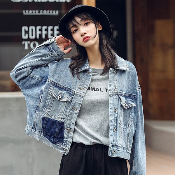 2020 autumn denim jacket women spring streetwear single breasted turn-down collar coat jackets for women jaqueta jeans feminina, Black;brown
2020 autumn denim jacket women spring streetwear single breasted turn-down collar coat jackets for women jaqueta jeans feminina, Black;brown