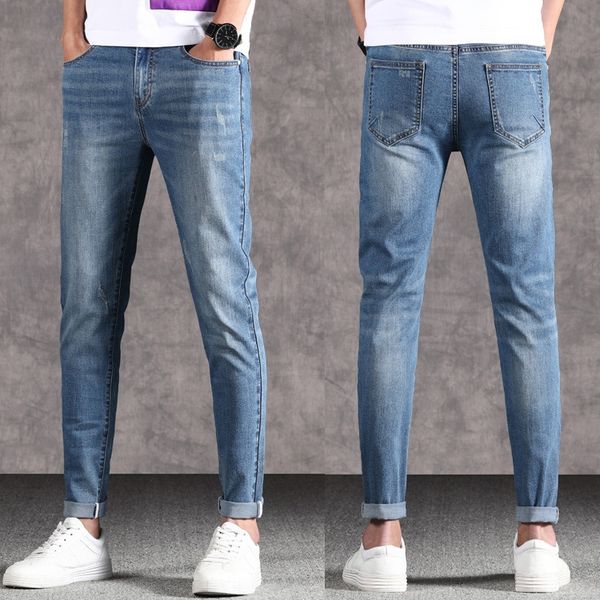 ybi4d men's 9-point jeans trousers and jeans stretch youth fashion brand casual ankle-length pants slim fit feet all-match pants men�, Blue
ybi4d men's 9-point jeans trousers and jeans stretch youth fashion brand casual ankle-length pants slim fit feet all-match pants men�, Blue