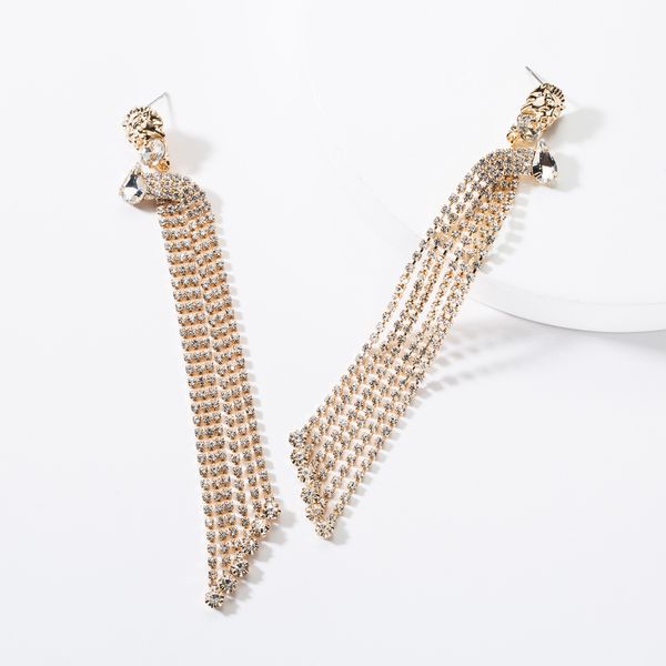exaggerated multi-layer acrylic diamond long tassel earrings women's fashion full diamond temperament earrings, Golden
exaggerated multi-layer acrylic diamond long tassel earrings women's fashion full diamond temperament earrings, Golden