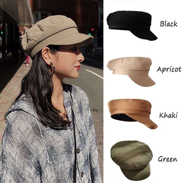 women classic adjustable washed caps vintage flat winter warm hats fitted thicker cap, Blue;gray
women classic adjustable washed caps vintage flat winter warm hats fitted thicker cap, Blue;gray