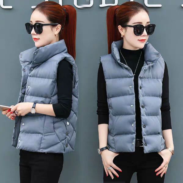 new arrivals fashion ladies stand collar winter gilet soild women thick warm sleeveless jacket coat button closed waistcoat t103, Black;white
new arrivals fashion ladies stand collar winter gilet soild women thick warm sleeveless jacket coat button closed waistcoat t103, Black;white