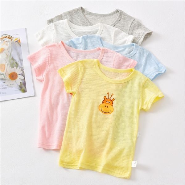 2020 new thin mesh cotton boys' and girls' cartoon breathable t-shirt children's short-sleeved t-shirt, Blue
2020 new thin mesh cotton boys' and girls' cartoon breathable t-shirt children's short-sleeved t-shirt, Blue