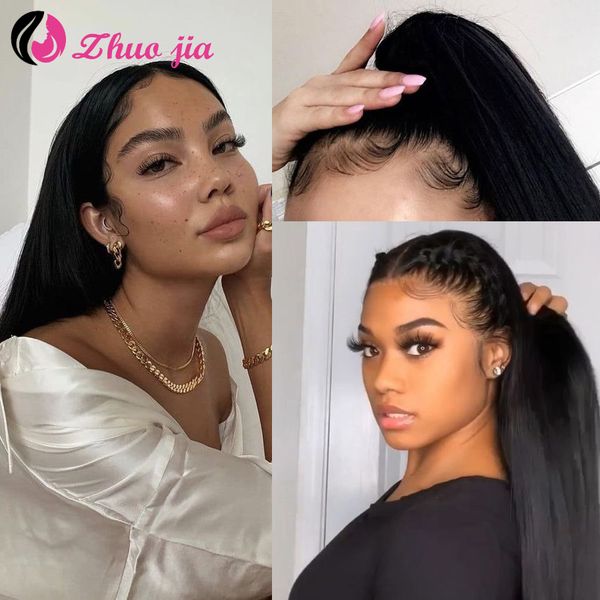 zhuo jia 180 density straight lace front wig 13x4 pre plucked lace front human hair wigs with baby hair remy brazilian hair wigs, Black
zhuo jia 180 density straight lace front wig 13x4 pre plucked lace front human hair wigs with baby hair remy brazilian hair wigs, Black