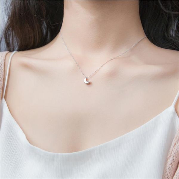 100% 925 silver korean style cute smooth moon pendant necklace charm fashion jewelry women's d1929
100% 925 silver korean style cute smooth moon pendant necklace charm fashion jewelry women's d1929