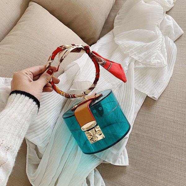 women bag 2020 new evening clutch bags transparent pvc barrel-shaped handbag scarves fashion solid hasp totes korean mini bag
women bag 2020 new evening clutch bags transparent pvc barrel-shaped handbag scarves fashion solid hasp totes korean mini bag