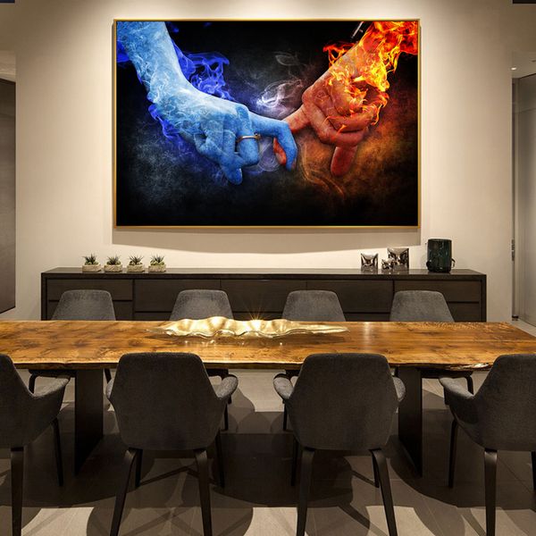 creative pop art fire and ice love pictures prints paintings wall art pictures for living room home decor (no frame
creative pop art fire and ice love pictures prints paintings wall art pictures for living room home decor (no frame