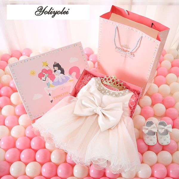 yoliyolei newborn baby girls dress with gift box princess suit summer 1st birthday dress gift party infant little girl clothes t200709, Red;yellow
yoliyolei newborn baby girls dress with gift box princess suit summer 1st birthday dress gift party infant little girl clothes t200709, Red;yellow