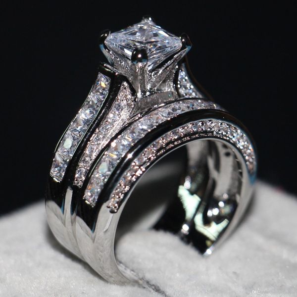 vecalon luxury jewelry 7mm cz diamond engagement wedding band ring set for women 14kt white gold filled female party ring, Slivery;golden
vecalon luxury jewelry 7mm cz diamond engagement wedding band ring set for women 14kt white gold filled female party ring, Slivery;golden