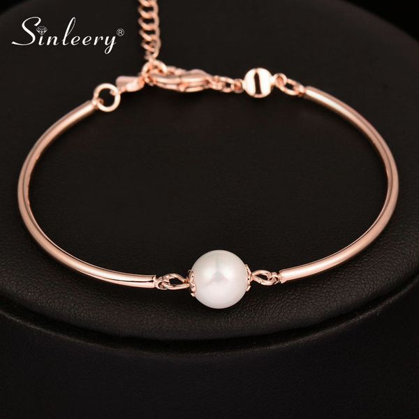 sinleery charm simulated pearl bracelet bangles rose gold silver color jewelry for women girl fashion bijoux sl272, Black
sinleery charm simulated pearl bracelet bangles rose gold silver color jewelry for women girl fashion bijoux sl272, Black