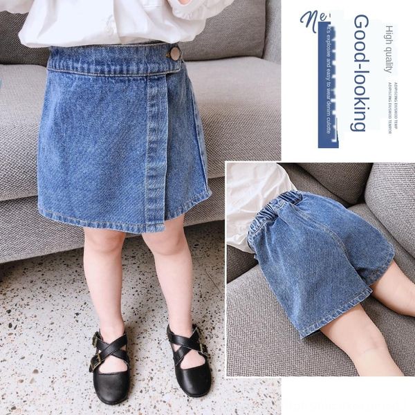 1l6aj 2020 summer new girls' fake two-piece thin soft skirt shorts korean children's and jeans shorts and jeans irregular pants we, Blue
1l6aj 2020 summer new girls' fake two-piece thin soft skirt shorts korean children's and jeans shorts and jeans irregular pants we, Blue