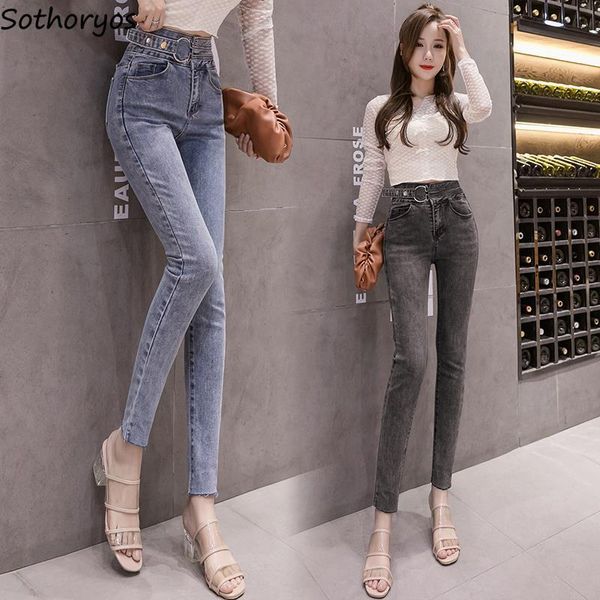 jeans women skinny pencil high waist all-match slim leisure korean style ankle-length street womens trousers students chic retro, Blue
jeans women skinny pencil high waist all-match slim leisure korean style ankle-length street womens trousers students chic retro, Blue