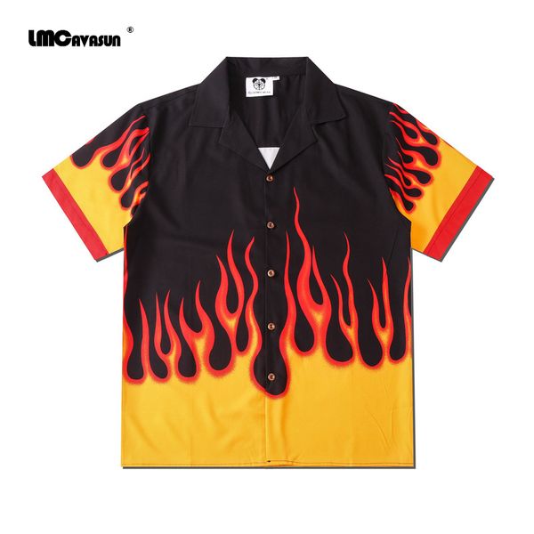 lmcavasun/ street hip-hop shirt harajuku style short sleeve shirt flame print casual loose short sleeve cardigan men, White;black
lmcavasun/ street hip-hop shirt harajuku style short sleeve shirt flame print casual loose short sleeve cardigan men, White;black