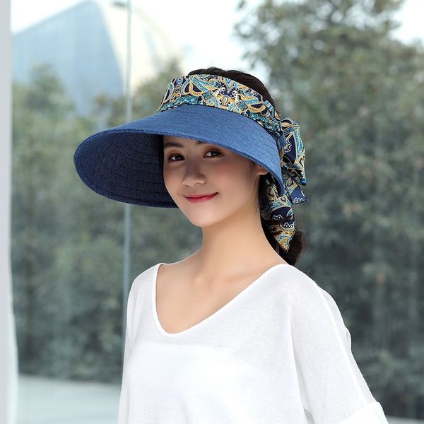 new female sunscreen summer outdoor sunscreen all-match floral cloth empty hat fashionable sun hat, Blue;gray
new female sunscreen summer outdoor sunscreen all-match floral cloth empty hat fashionable sun hat, Blue;gray