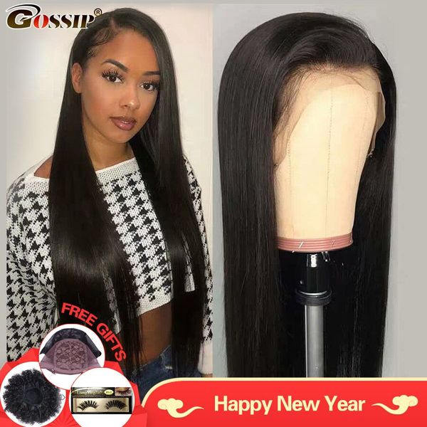 13x6 Fake Scalp Wig Brazilian Straight Lace Front Wig Pre Plucked Gossip Remy Hair Lace Front Human Hair Wig For Black Women, Natural color
13x6 Fake Scalp Wig Brazilian Straight Lace Front Wig Pre Plucked Gossip Remy Hair Lace Front Human Hair Wig For Black Women, Natural color