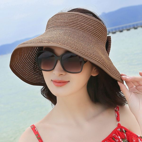 summer straw children's sun sunscreen beach portable outdoor sun hat big edge foldable empty straw hat, Blue;gray
summer straw children's sun sunscreen beach portable outdoor sun hat big edge foldable empty straw hat, Blue;gray