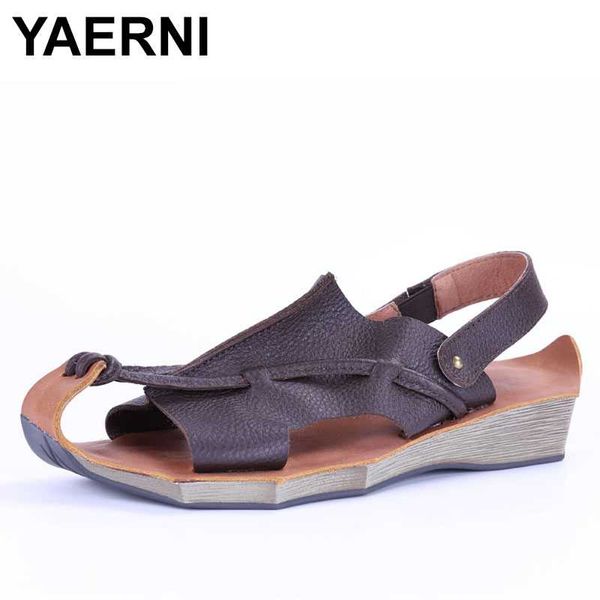 yaerni summer new genuine leather retro leisure women's sandals,cowhide handmade cotton and artistic sandals, Black
yaerni summer new genuine leather retro leisure women's sandals,cowhide handmade cotton and artistic sandals, Black