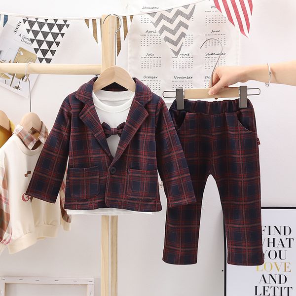 clothing sets kids gentleman suit 2021 autumn winter baby boy long-sleeved bow tie bottoming shirt plaid jacket trousers three-piece 0-4 yea, White
clothing sets kids gentleman suit 2021 autumn winter baby boy long-sleeved bow tie bottoming shirt plaid jacket trousers three-piece 0-4 yea, White