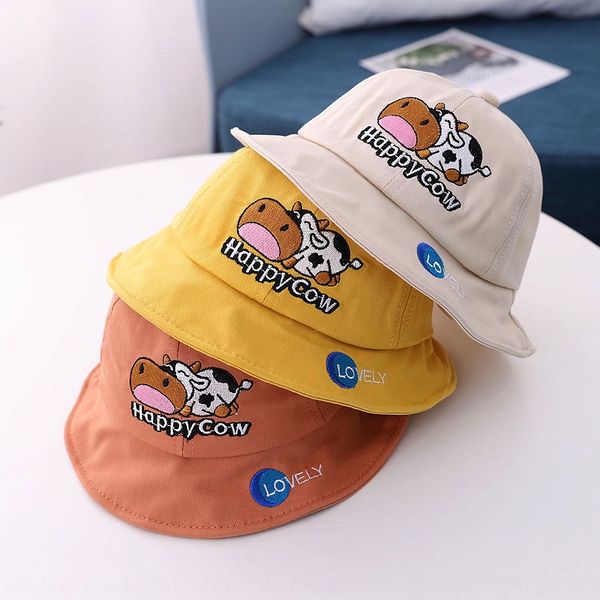 emuqa bida children's fisherman fisherman sunscreen sunscreen cartoon cow embroidery baby basin hat male and female baby's big eav, Yellow
emuqa bida children's fisherman fisherman sunscreen sunscreen cartoon cow embroidery baby basin hat male and female baby's big eav, Yellow